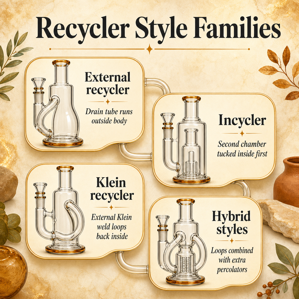 Recycler vs. Percolator vs. Standard Bong