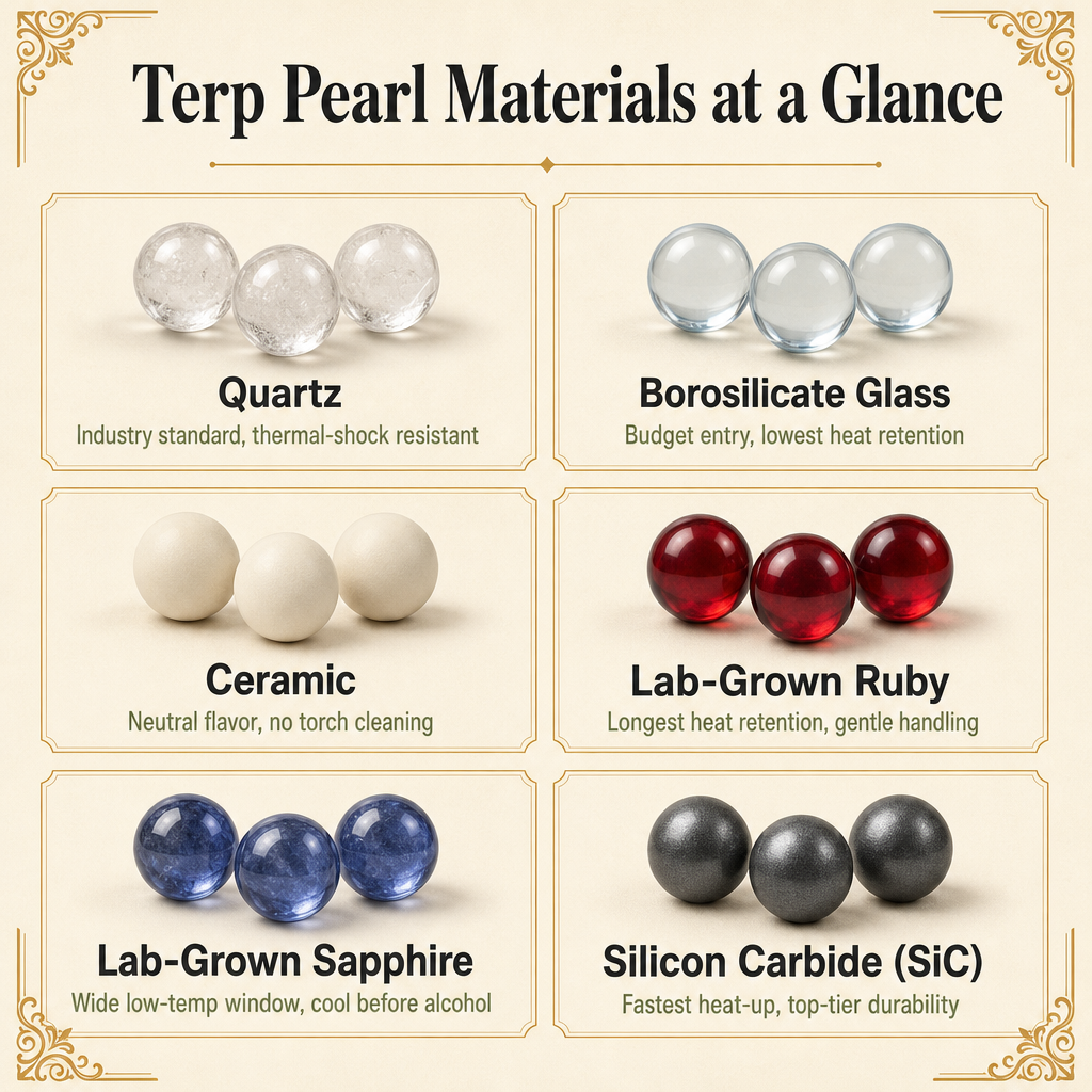 Terp Pearl Materials at a Glance