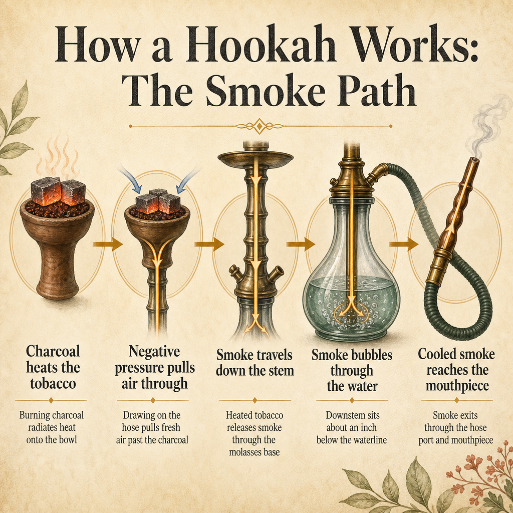 Hookah Anatomy: The Six Core Parts
