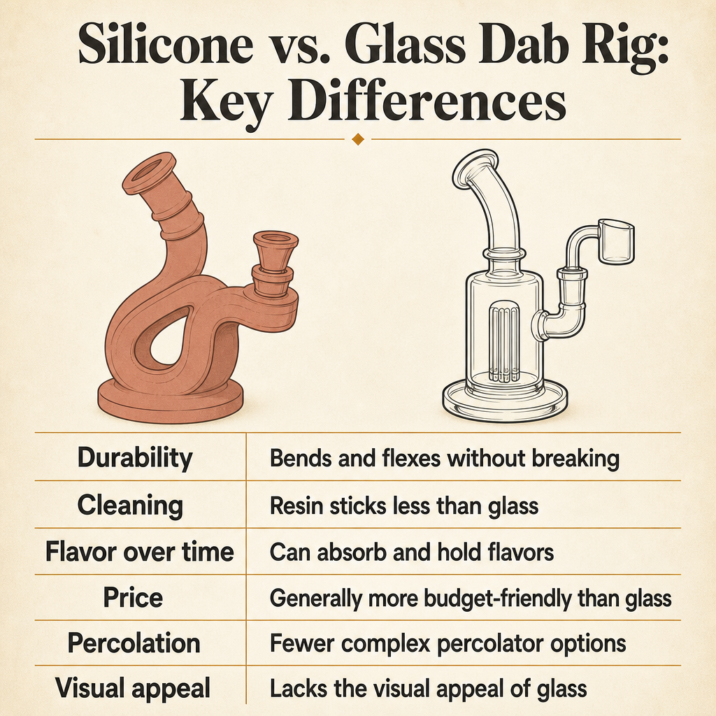 Silicone vs. Glass Dab Rig: Key Differences