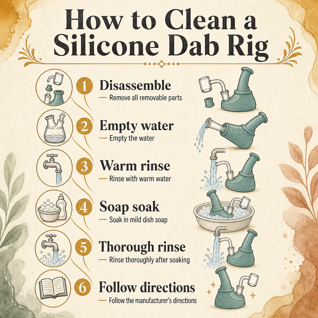 How to Clean a Silicone Dab Rig