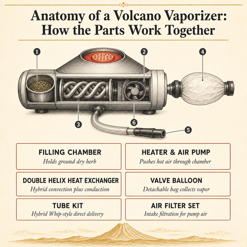 Anatomy of a Volcano Vaporizer: How the Parts Work Together