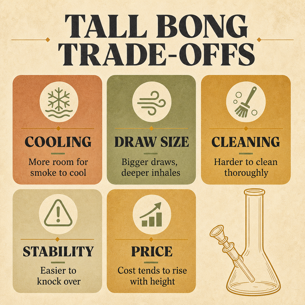 Tall bong trade-offs